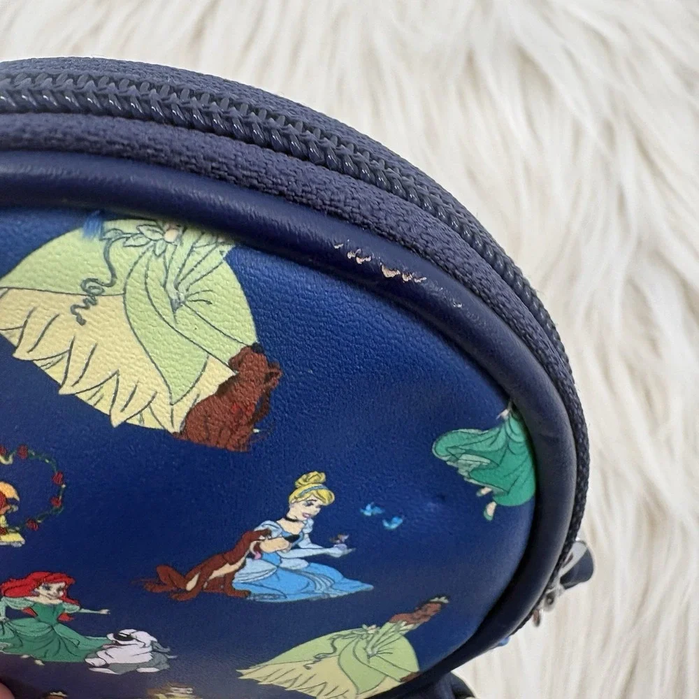 Loungefly Disney Princess Dogs Allover‎ Print Coin Purse Blue